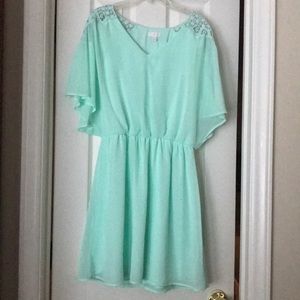 Charming Charlie mint green dress
